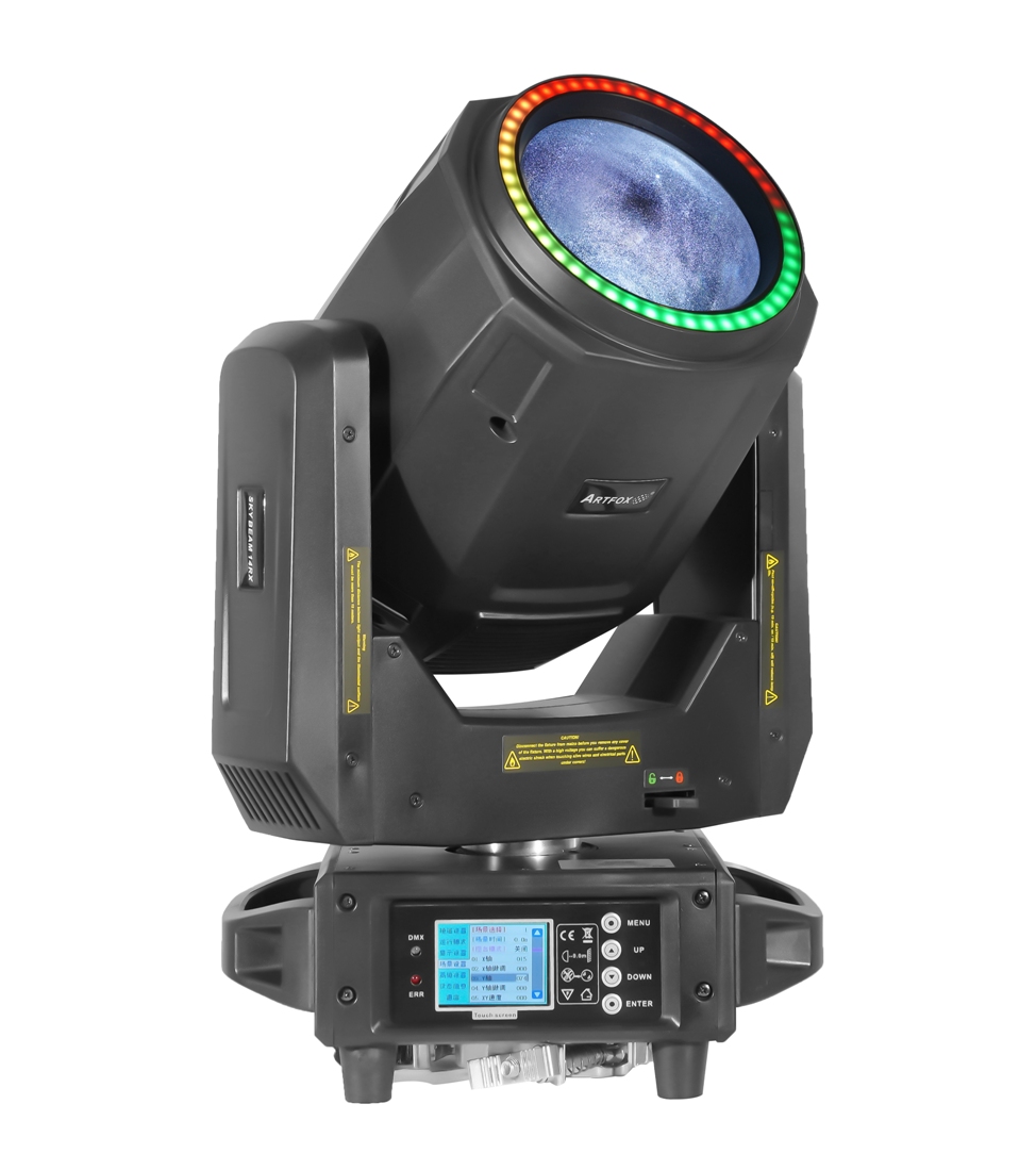 Moving Head Light:295w lamp, 6 Prisms, 15 Prisms effects, Rainbow effects, dynamic Gobos